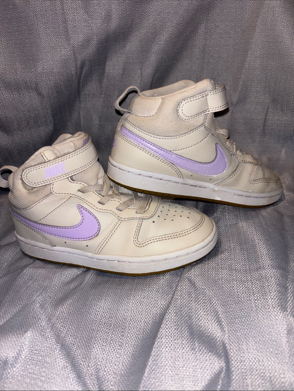 The Nike Court Borough Mid 2 in the 'Lilac Bloom'